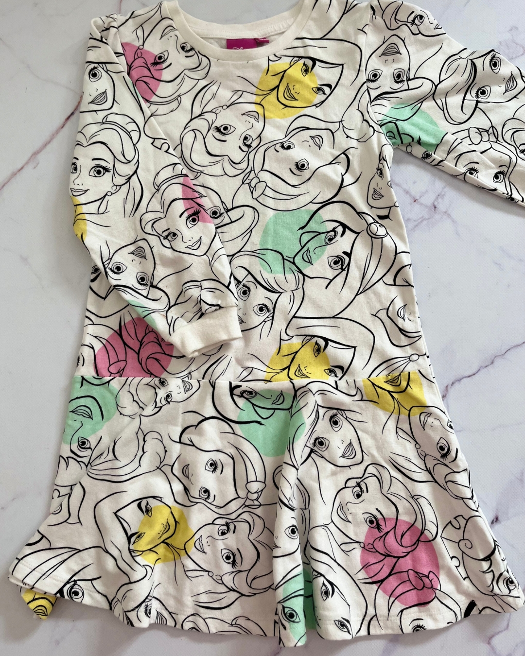 Barbie white faces dress 5/6Y