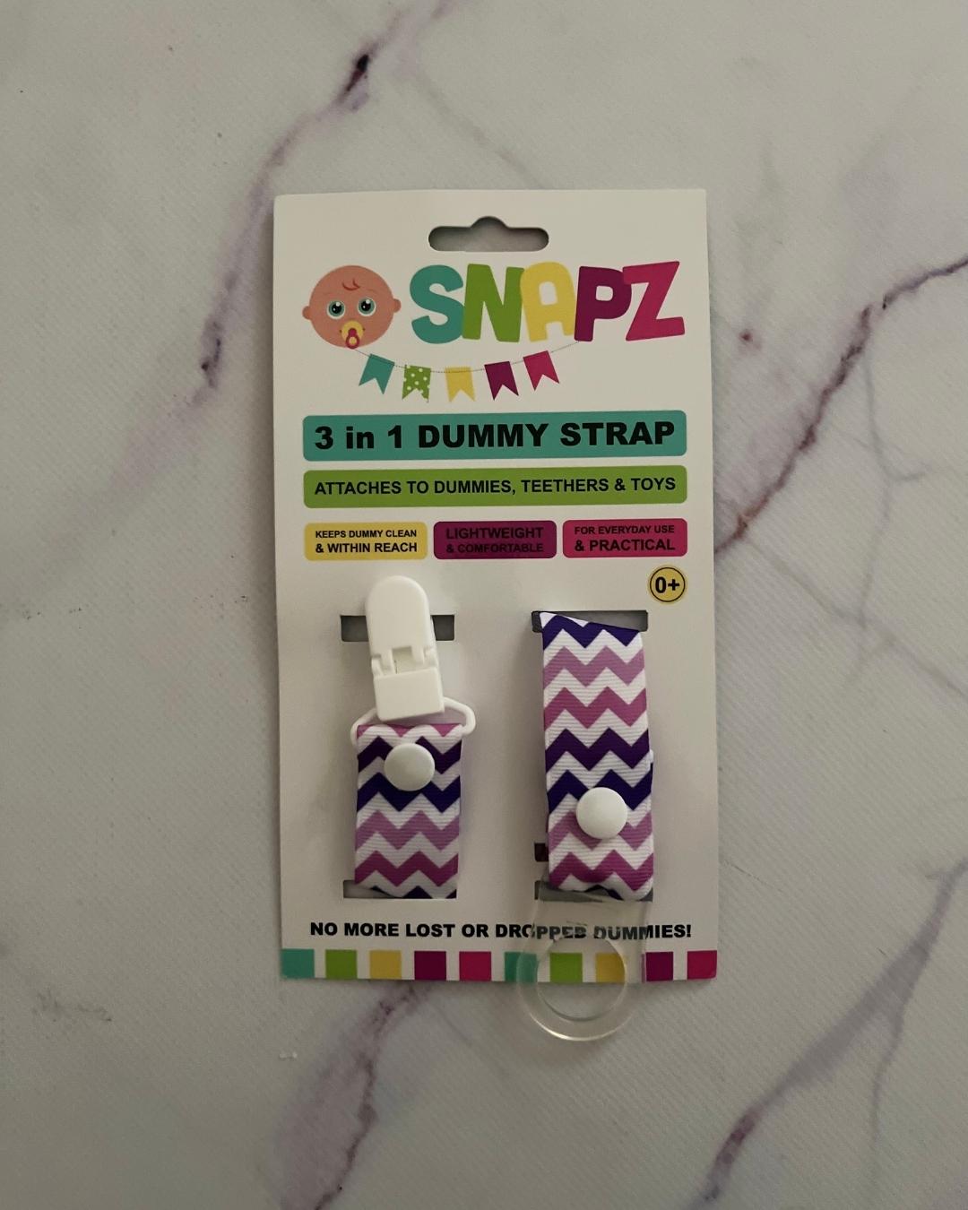 *NEW* Snapz 3 in 1 dummy clip purple waves