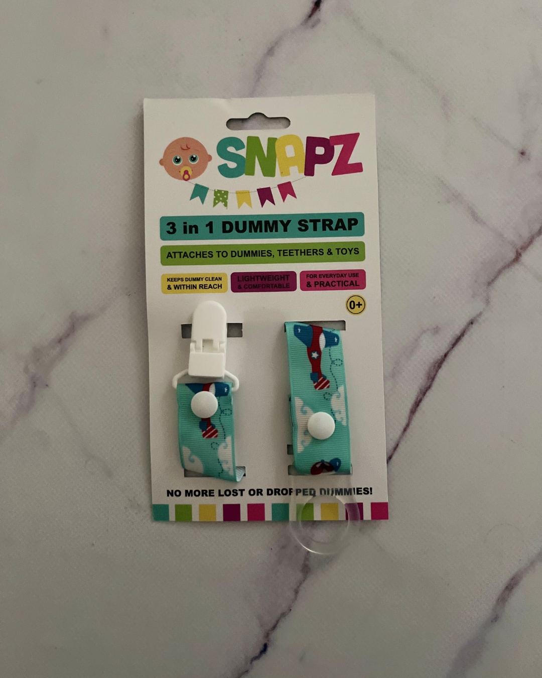 *NEW* Snapz 3 in 1 dummy clip aeroplanes