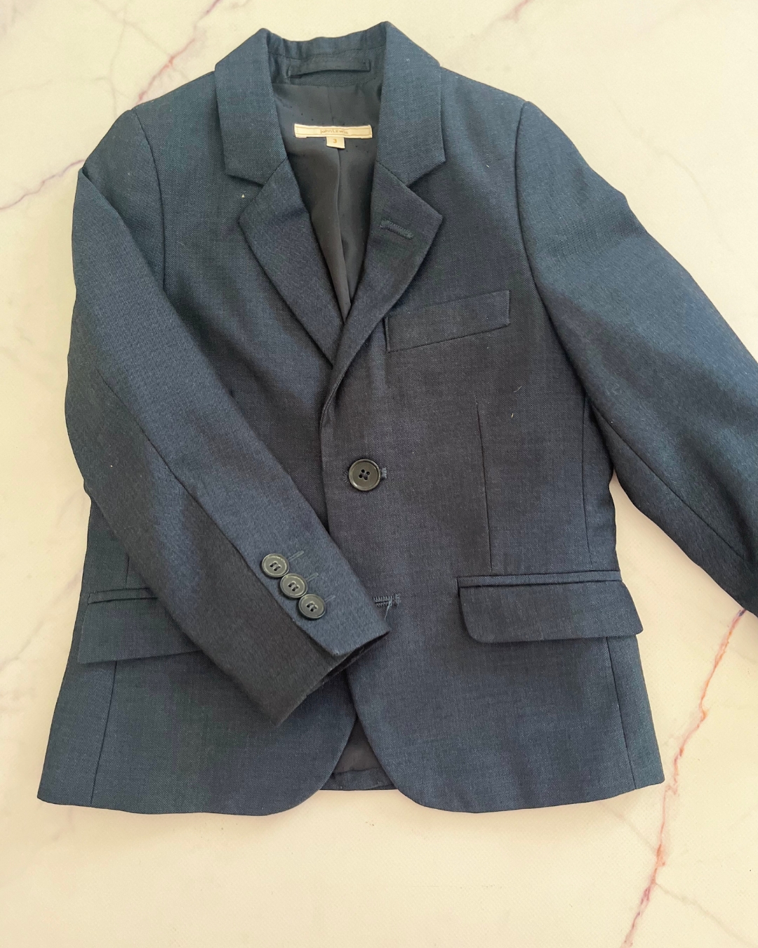John Lewis blue suit jacket 3Y