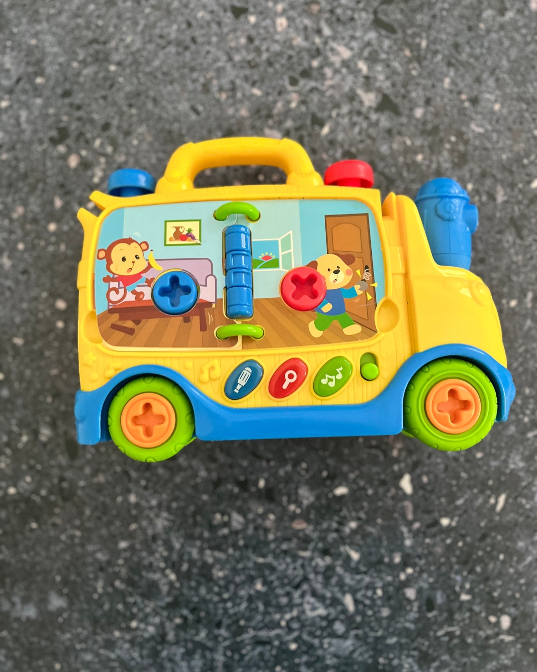 Yellow truck toy