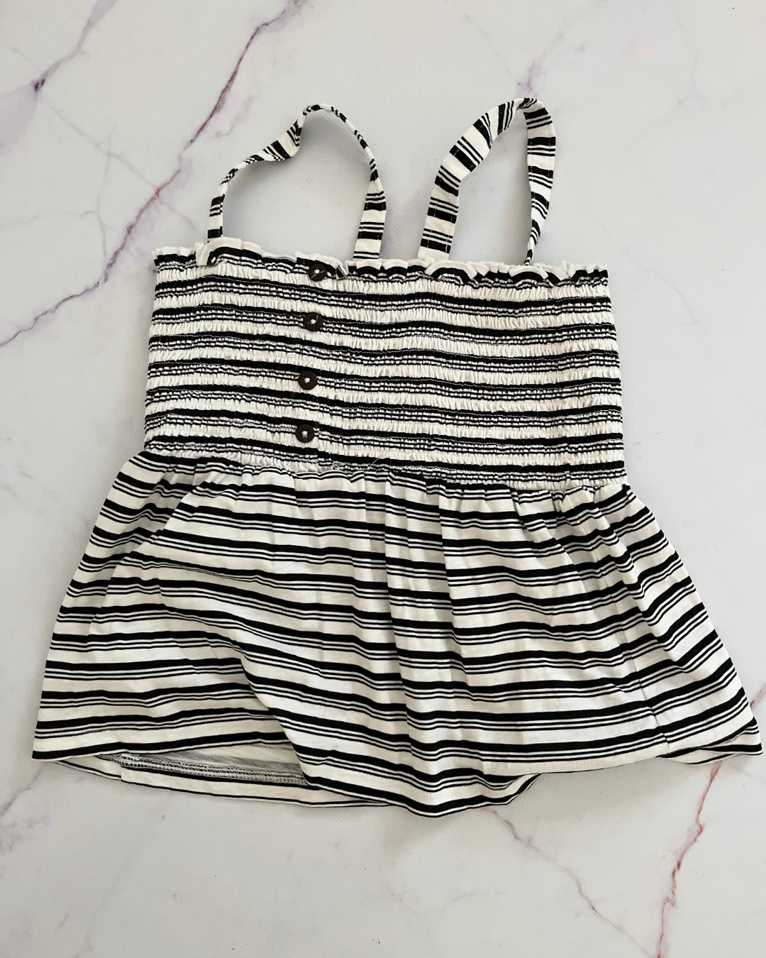 &US black and white striped top 10Y