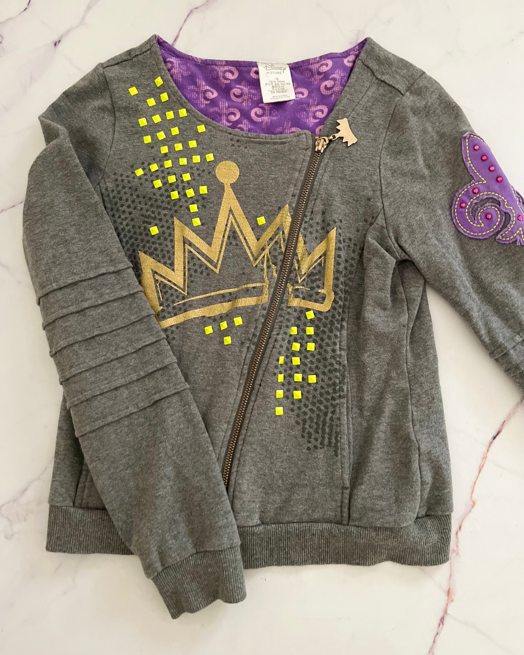 Disney grey crown sweater 13Y