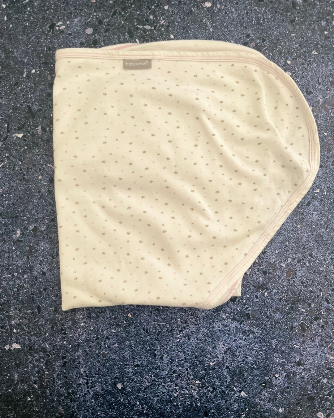 Baby Sense white star swaddle