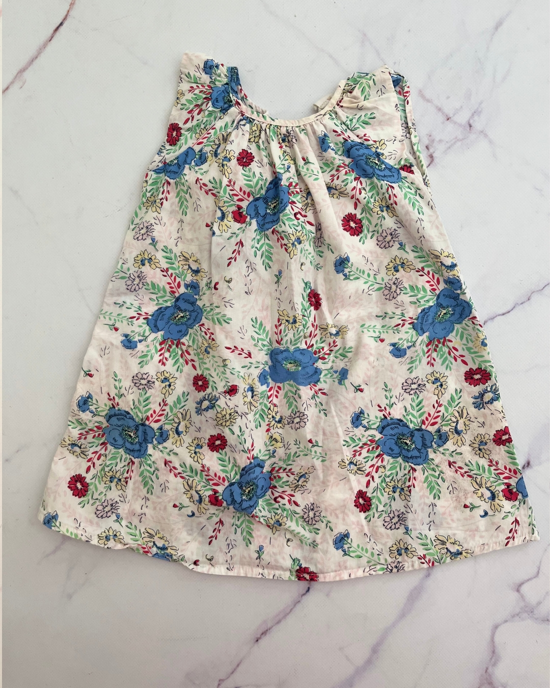 Cotton On white floral dress 6/12M