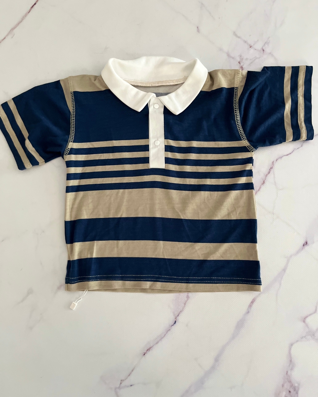 Dutin blue and brown collared shirt 24M
