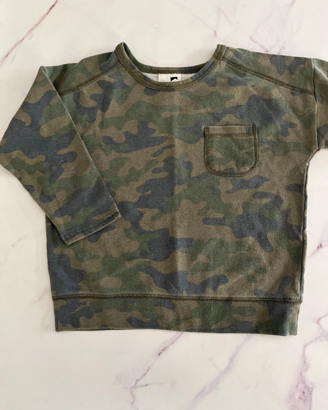 Cotton On green camo sweater 5Y