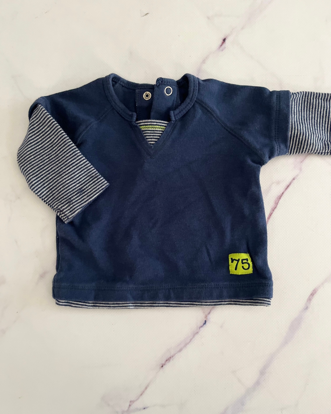 Woolworths blue 75 long sleeve T shirt 1/3M