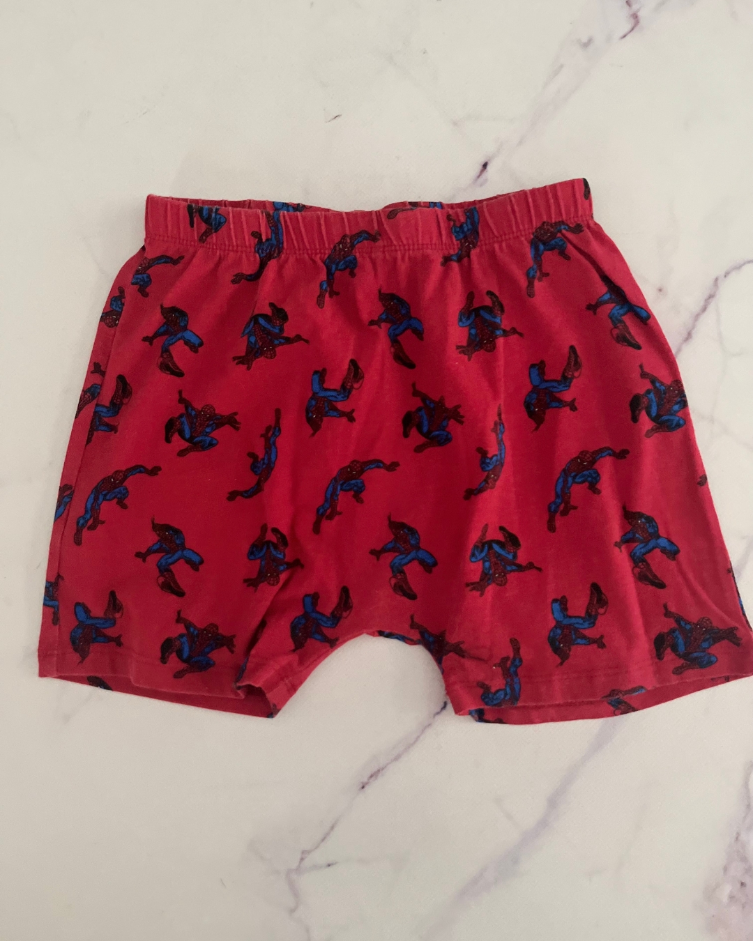 Cotton On red Spiderman sleep shorts 6Y