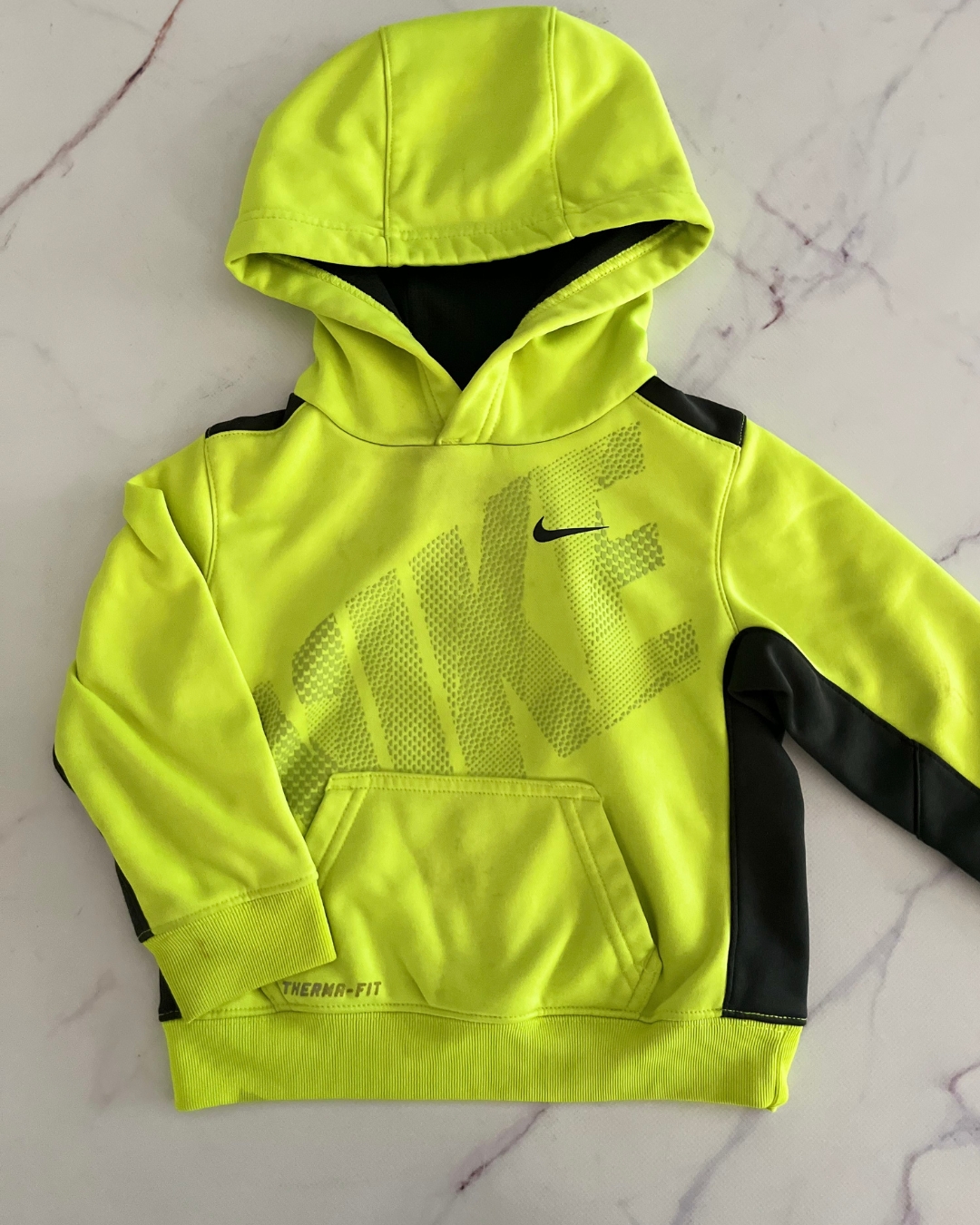Nike yellow exercise hoodie 2Y