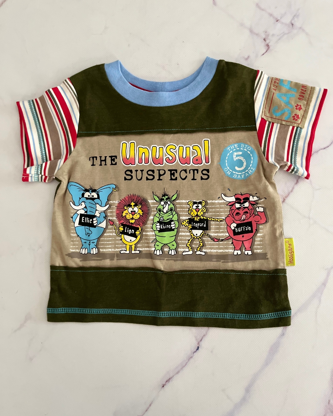 Hooligans green The Unusual Suspects animal T shirt 0/1Y