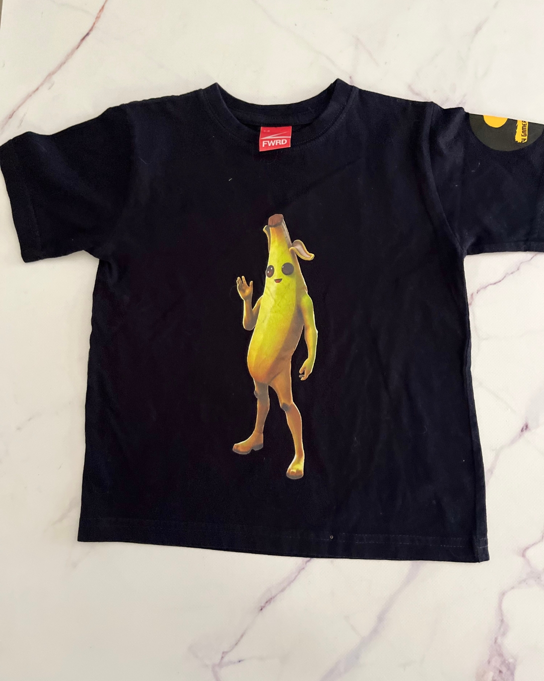 FWRD Fortnite black banana T shirt 5/6Y