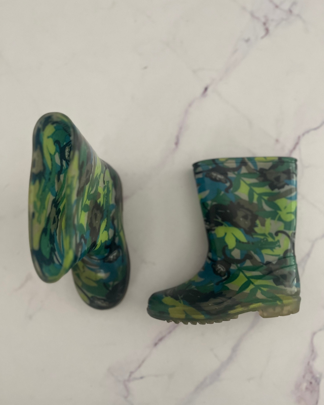 Green jungle gumboots Size 10