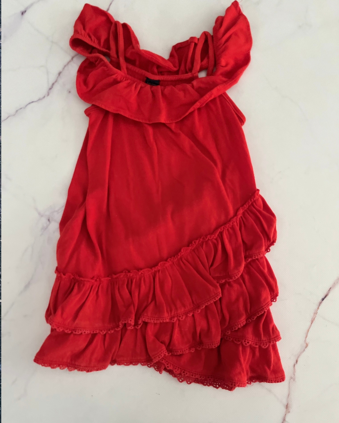 Gap red layered dress 18/24M