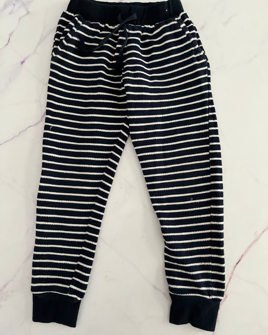 Cotton On blue and white striped pants 5Y