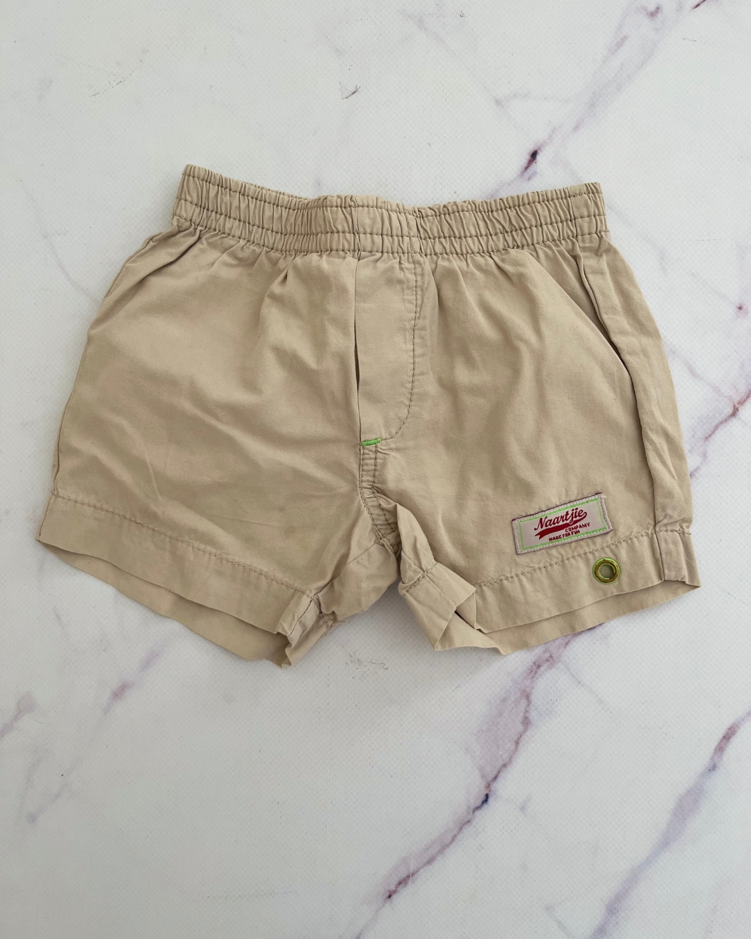 Naartjie khaki shorts 3/6M
