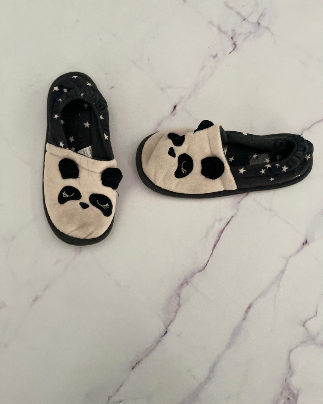 Woolworths panda slippers Size 2 Adult