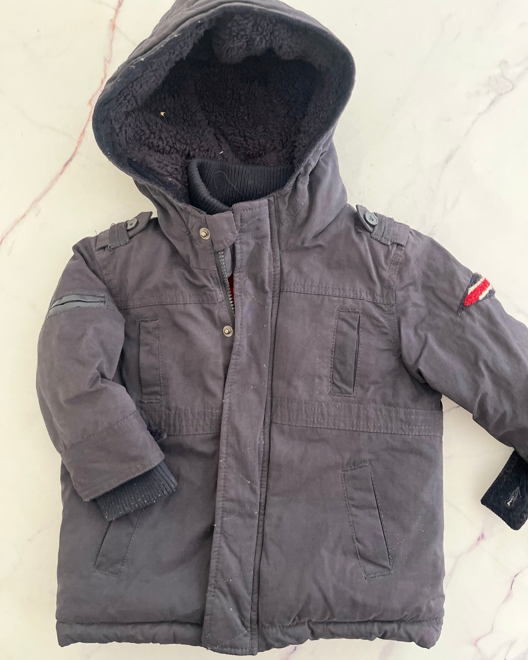 Tape A L'oeil blue and orange thick jacket 2Y