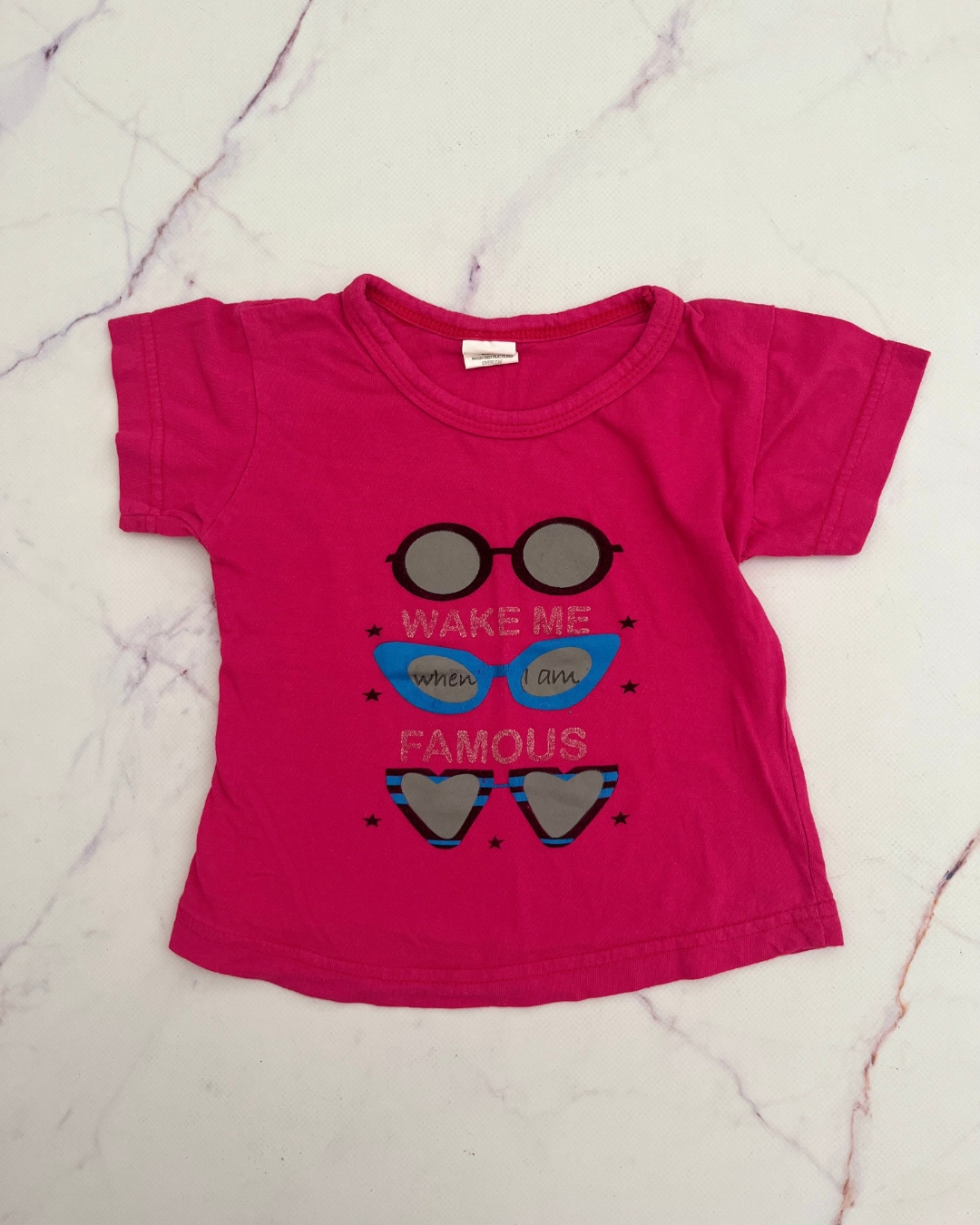 PInk Wake Me When I'm Famous T shirt 18/24M