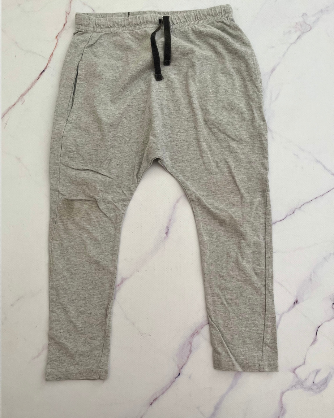 Cotton On grey pants with bat on back 6Y