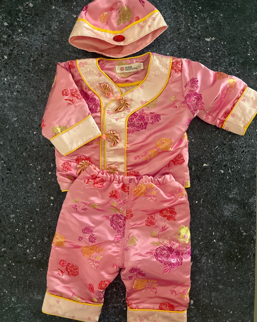 Mopopo pink Chinese outfit 9M