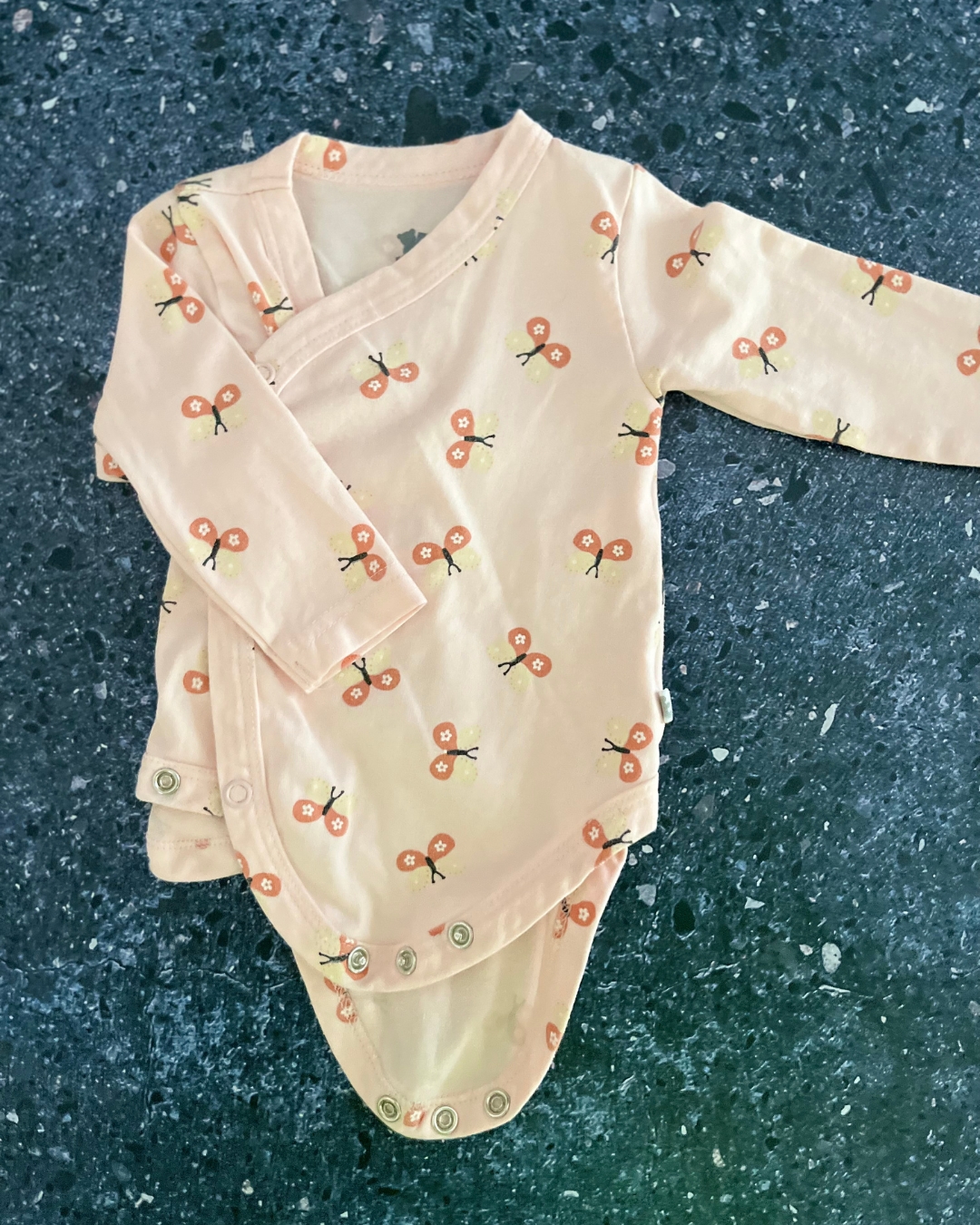 Woolworths pink butterfly baby grow 1/3M