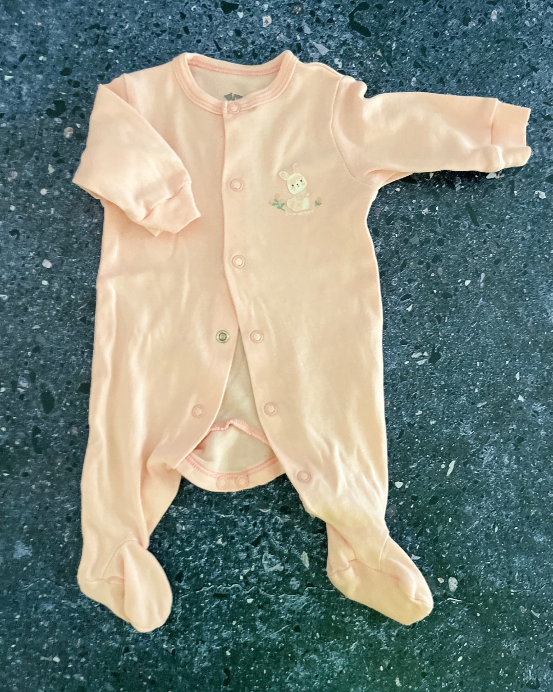 Woolworths pink bunny onesie Prem