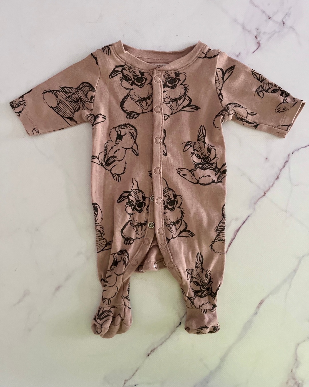 H&M purple bunny and squirrel onesie Prem