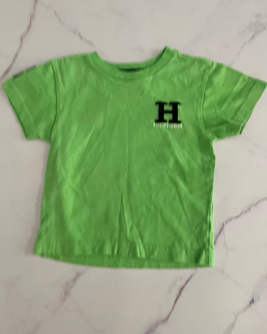 Tommy Hilfiger dark blue, blue 85, light blue and green T shirt set 2Y - Image 4