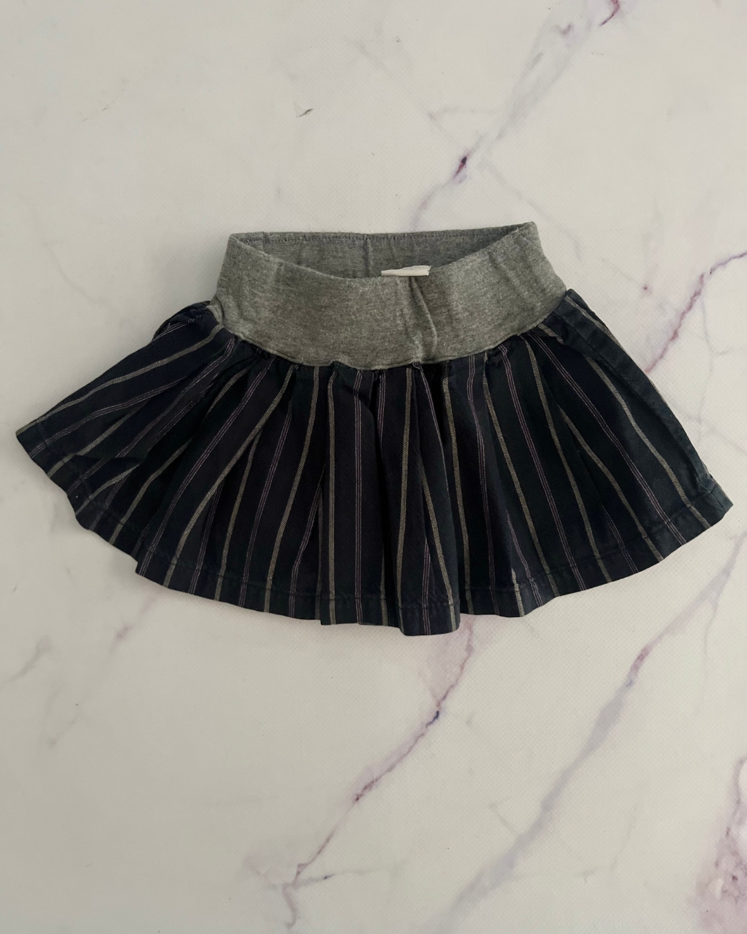 La Compagnie Des Petits black striped skirt 12M