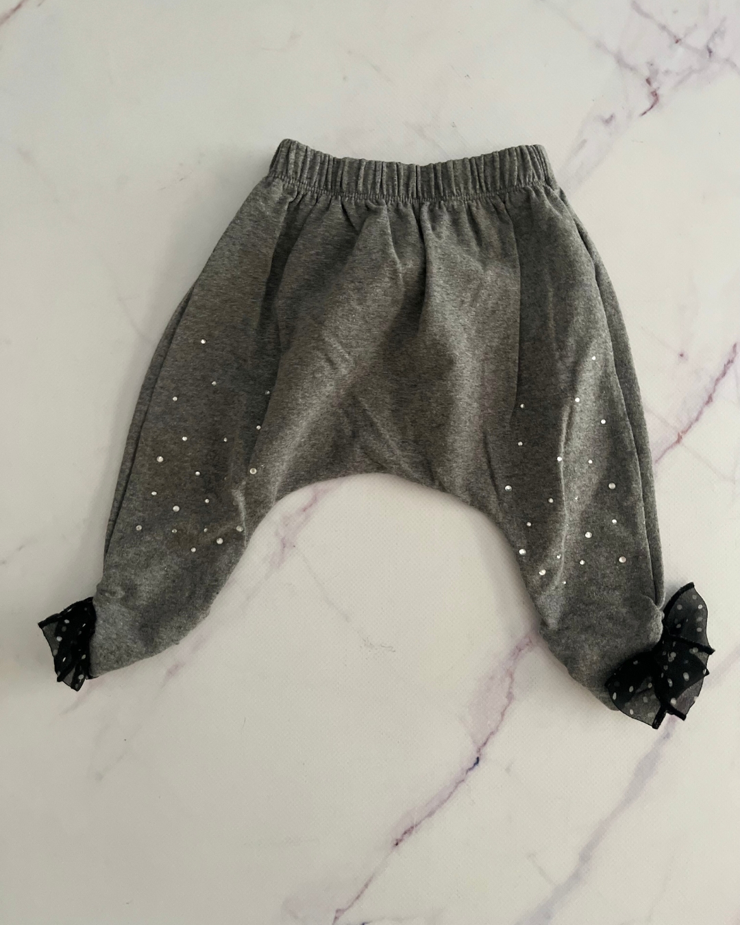 La Compagnie Des Petits grey diamante pants 6M