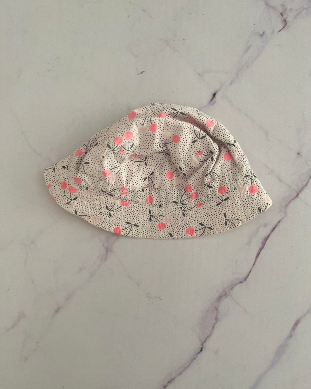 Cotton On polka dot flower hat Small