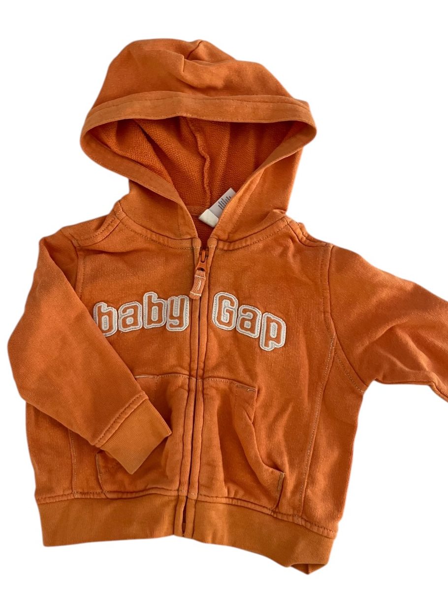 Gap orange hoodie 6/12M