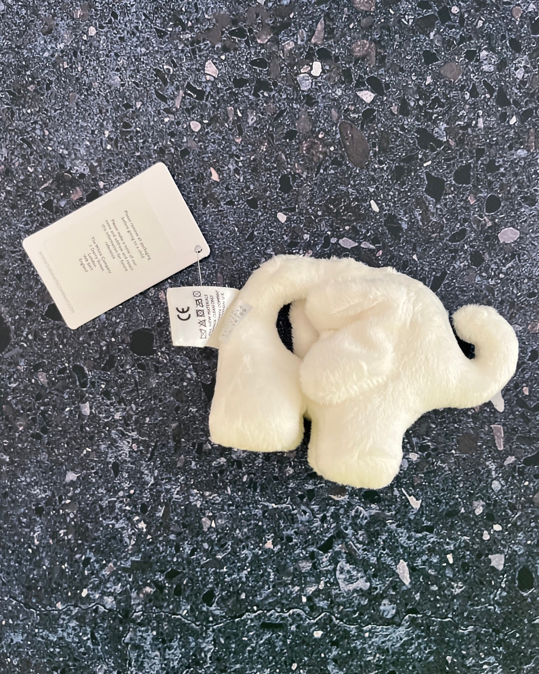 *NEW* The Little White Company white elephant toy