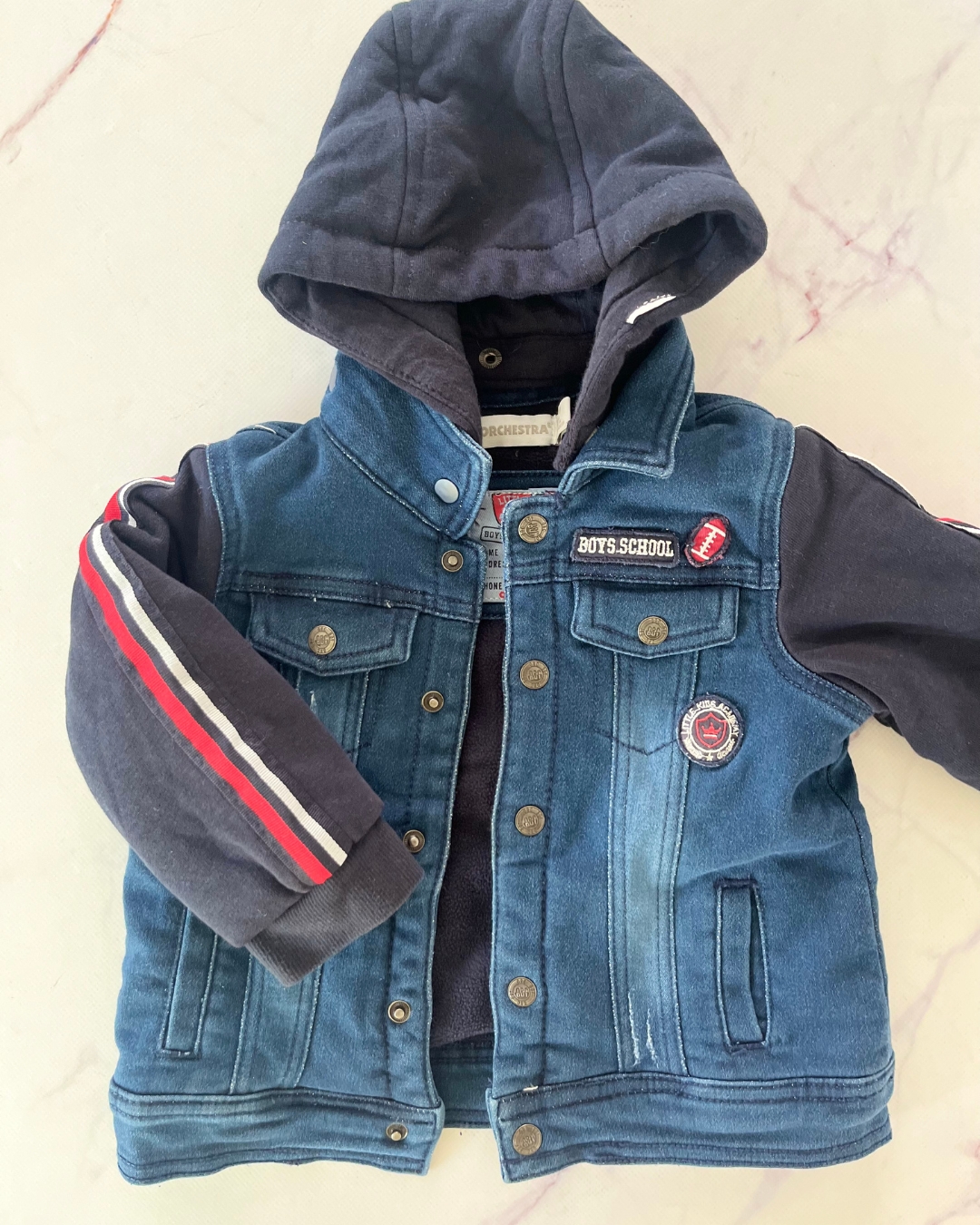 Orchestra blue denim jacket 12M