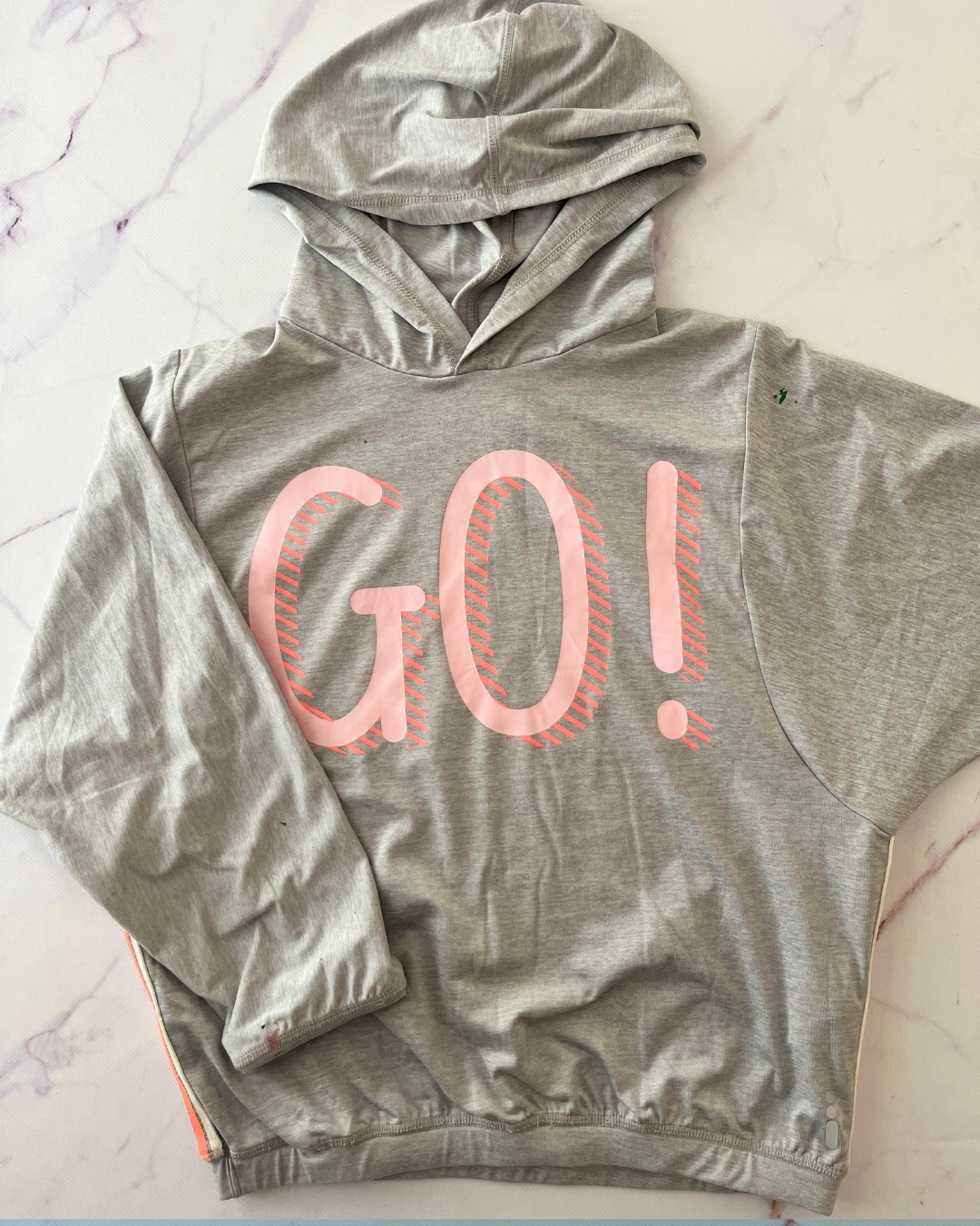 Cotton On grey GO dri fit hoodie 8Y