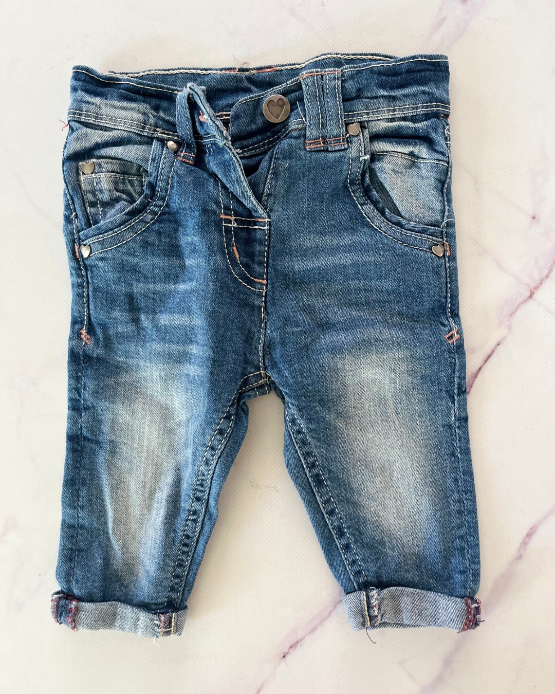 Woolworths blue denim shorts 3/6M