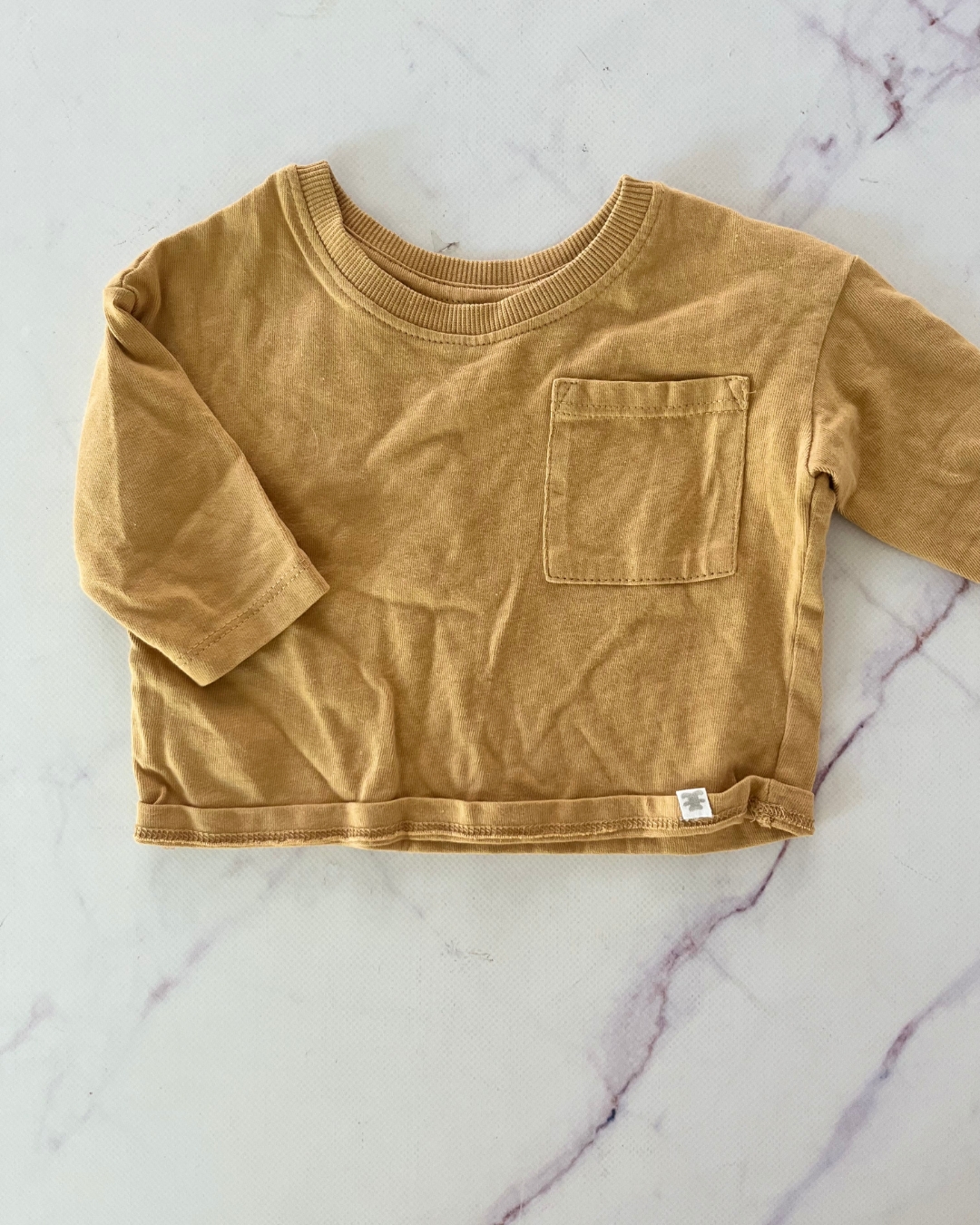 Woolworths brown long sleeve T shirt 1/3M