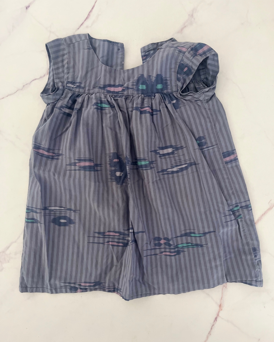 Tea blue striped dress 2Y
