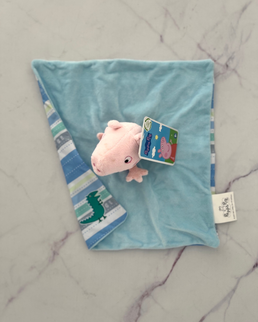 *NEW Peppa Pig blue tactile blanket