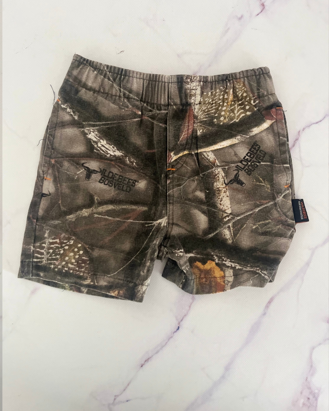 Wildebees camo shorts 3/4Y