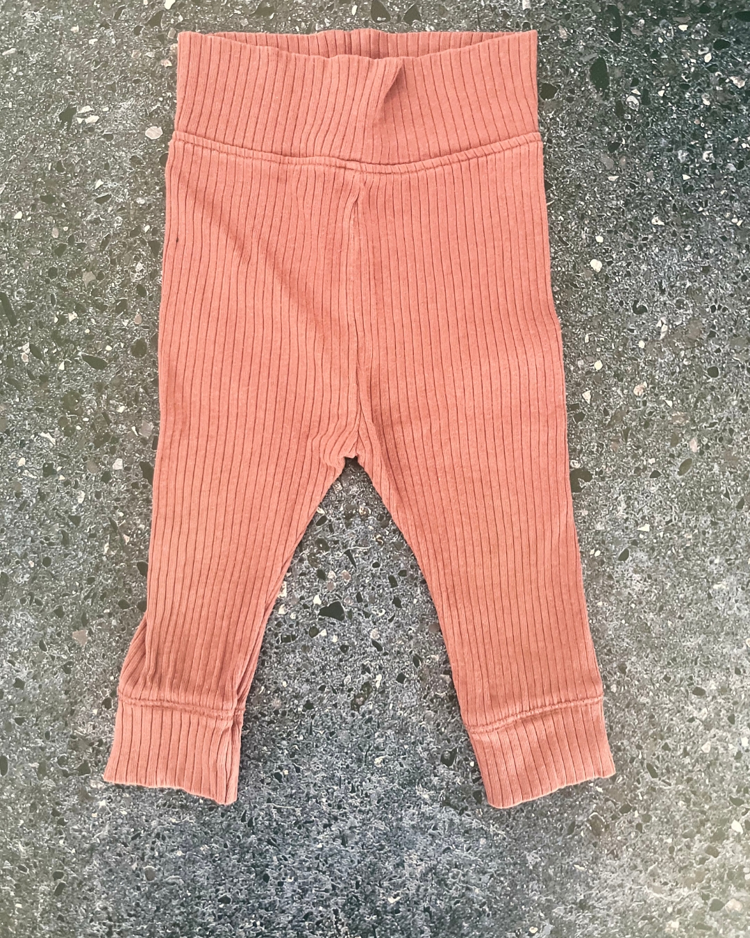Cotton On purple ribbed pants 6/12M