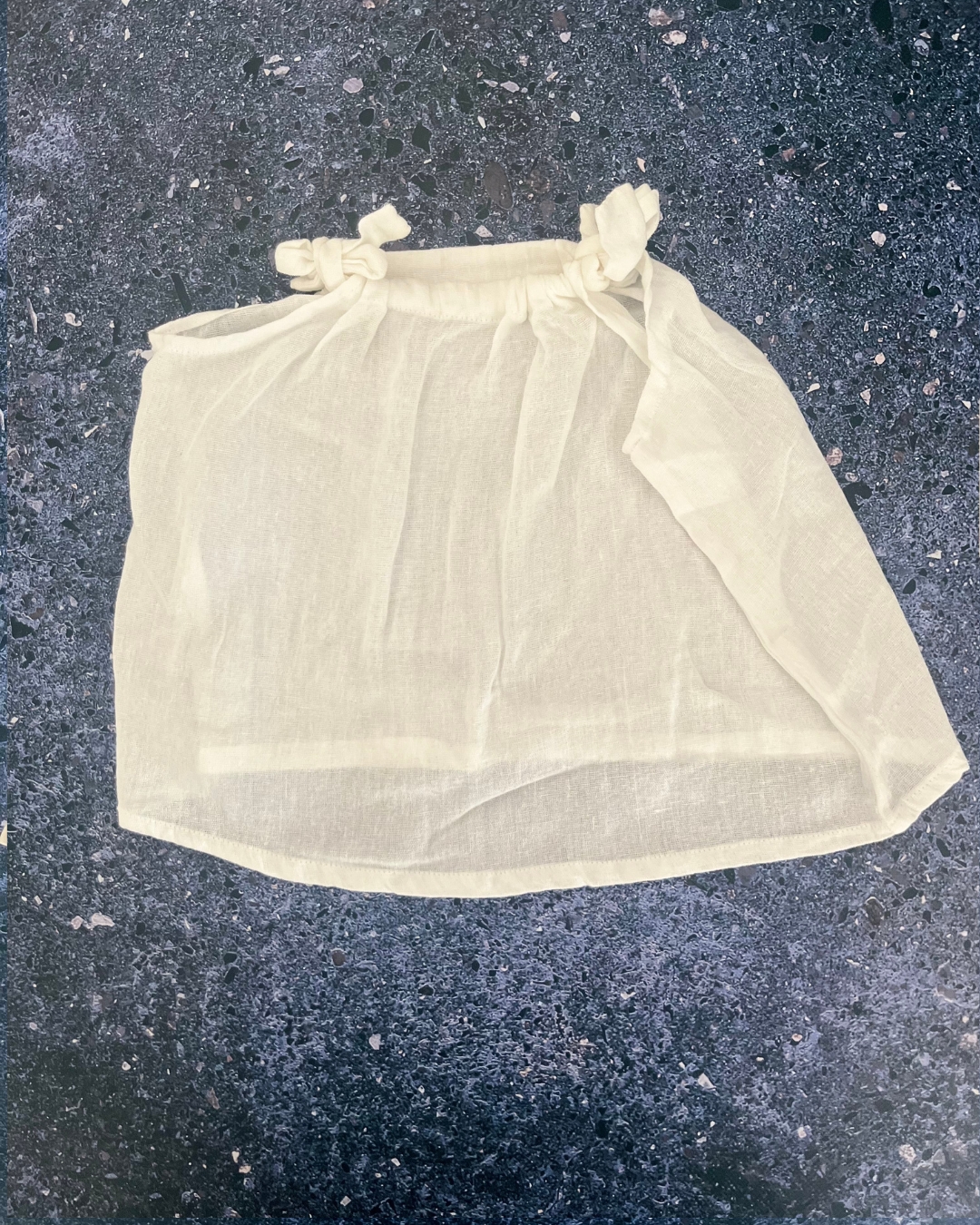 Nanas white linen dress 6/12M