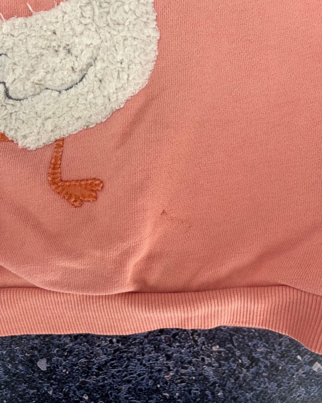 John Lewis pink duck sweater 2/3Y - Image 2
