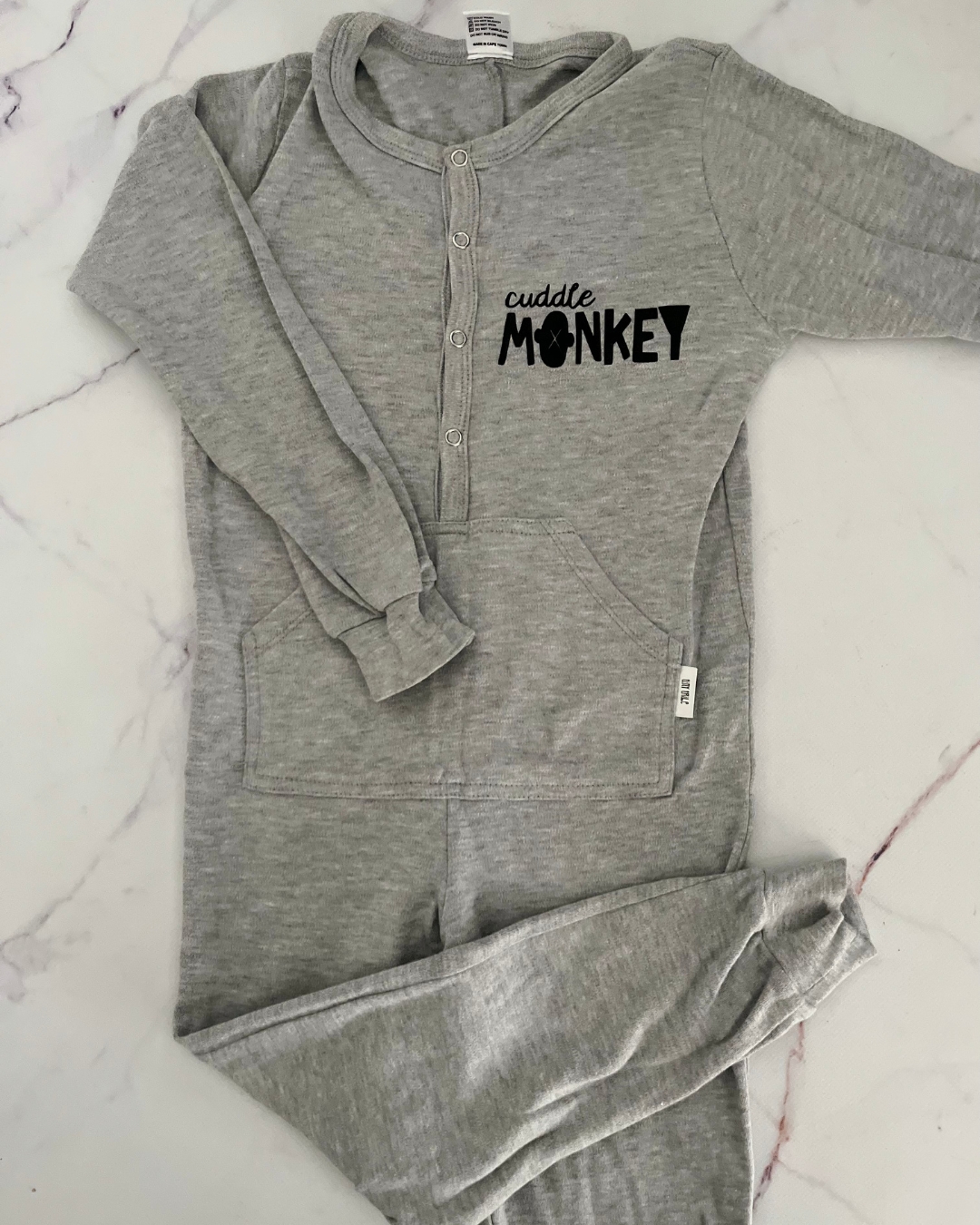 Tiny Tribe grey Cuddle Monkey onesie 5/6Y