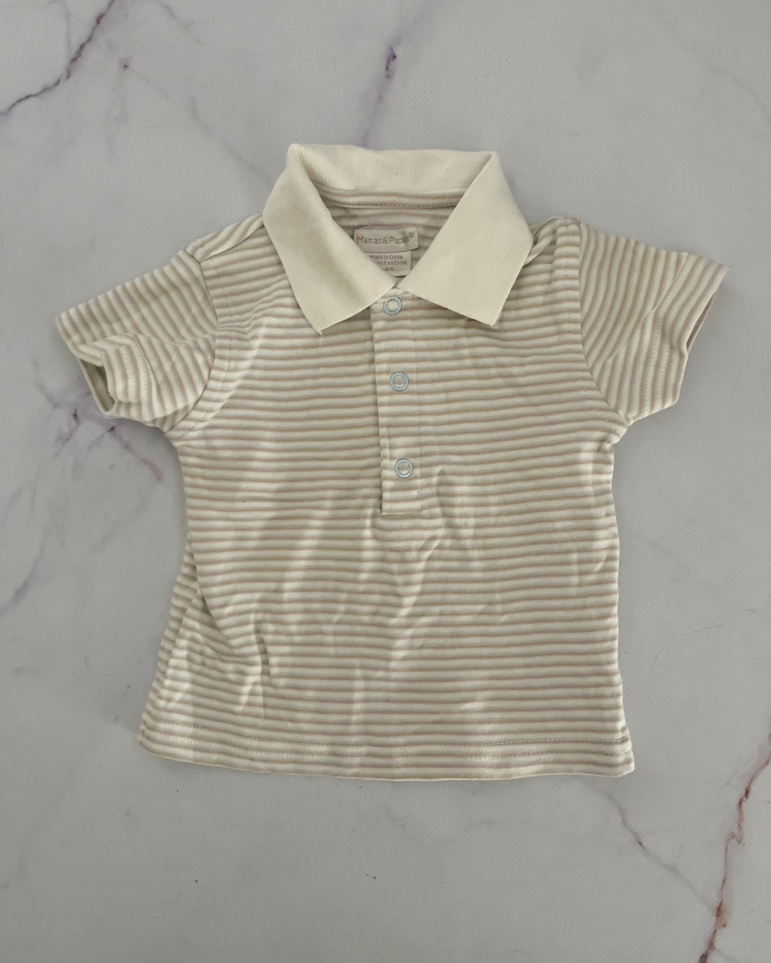 Mamas & Papas beige golfer 3/6M