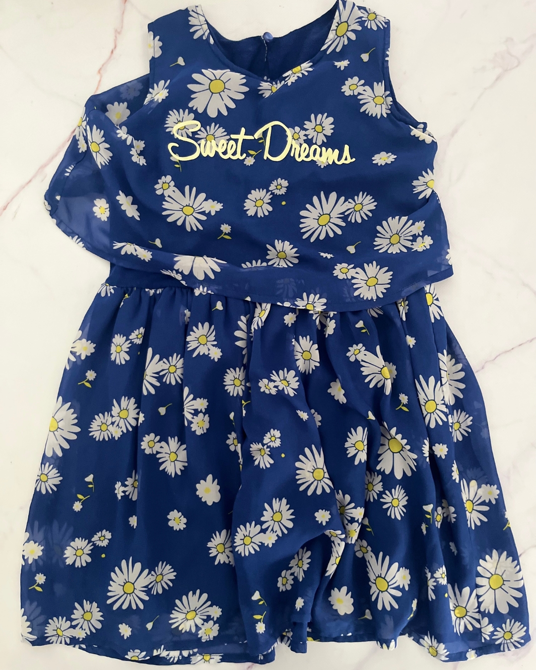 Sweet Dreams blue flower dress 9/10Y