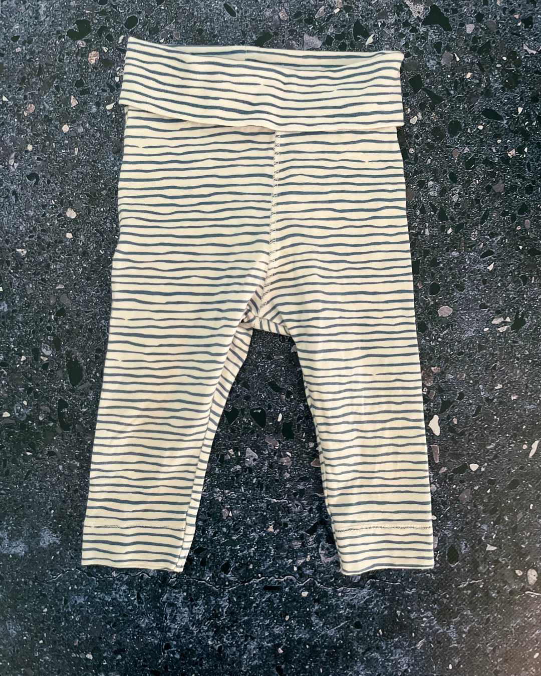 H&M blue and white striped pants 4/6M