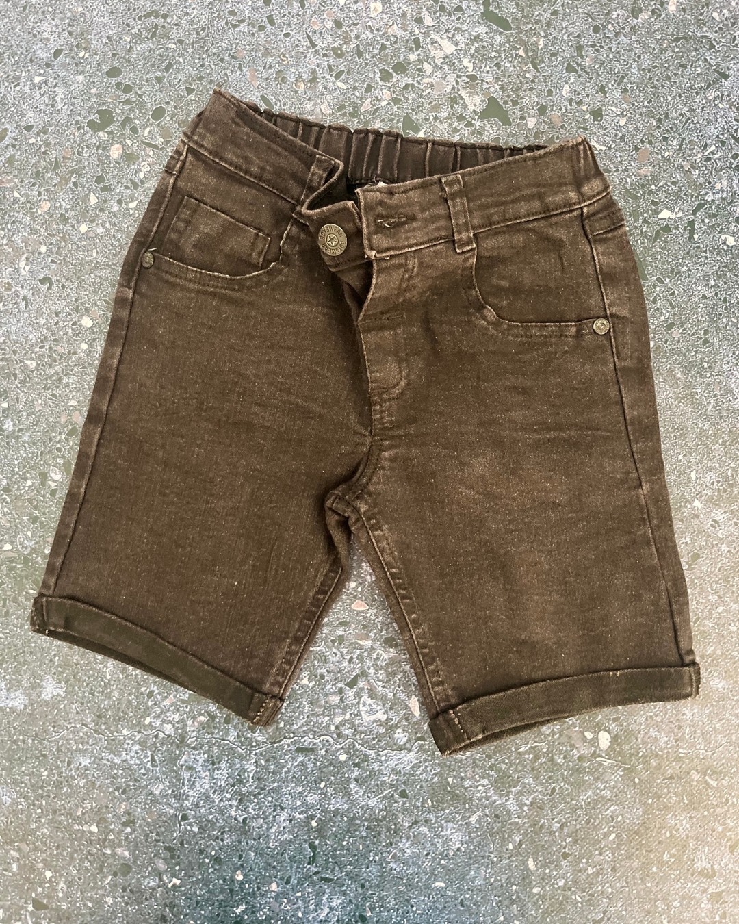 Waga Dude black denim shorts 6/7Y