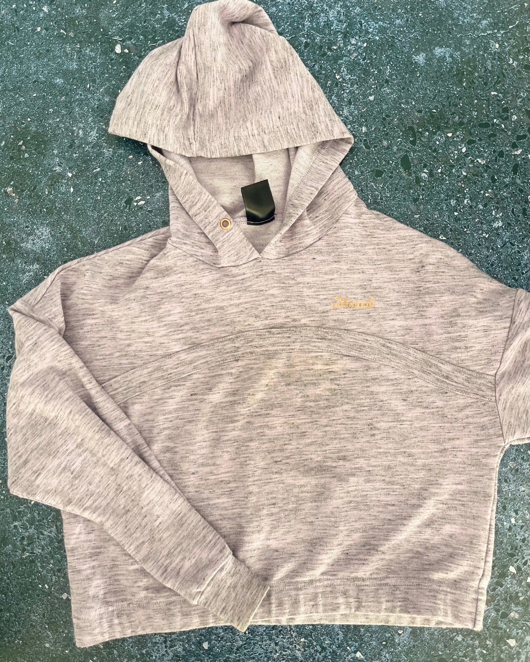 Maxed purple melange hoodie 11/12Y